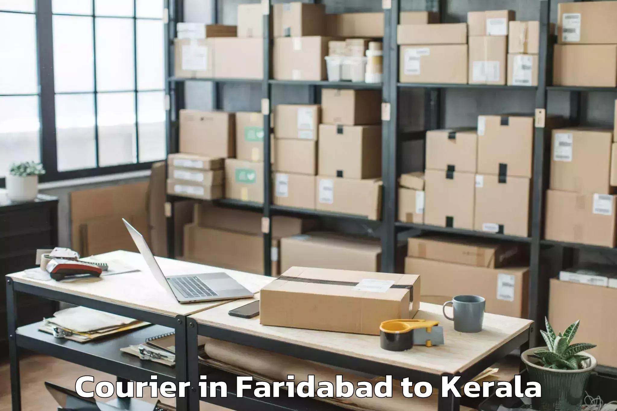 Easy Faridabad to Chavassery Courier Booking